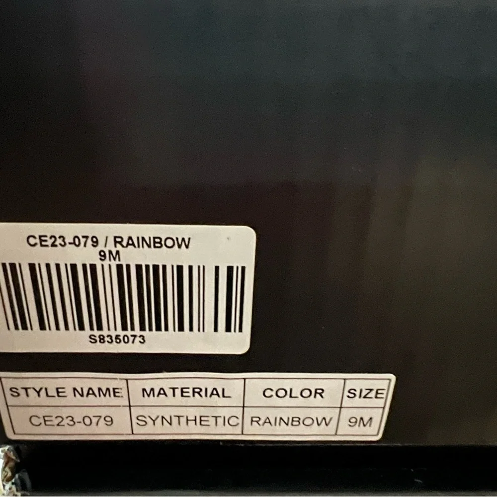 Host Pick 🎉Club-Exx Dolls Kill Rainbow rhinestone platform boots - Picture 5 of 6